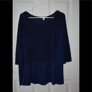 Navy blue blouse